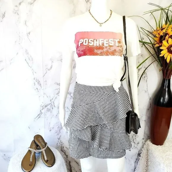 NWT! LF Three Days fully lined ruffle trim skirt - Picture 2 of 9